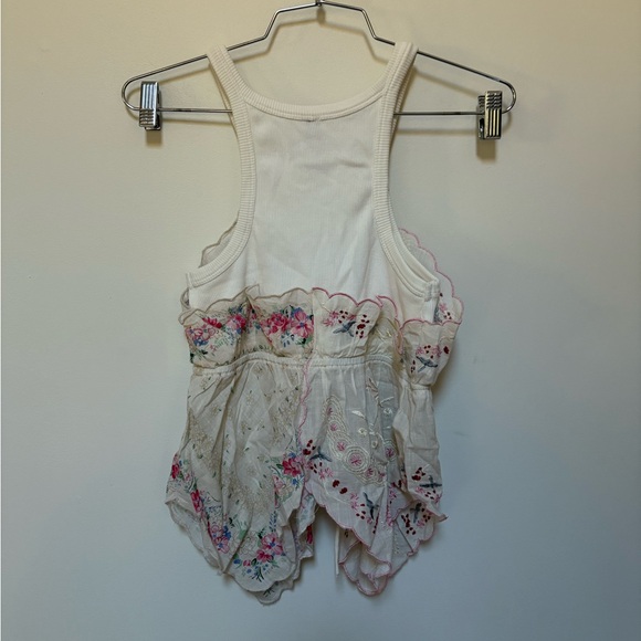 NWOT By Anthropologie Pieced Scarf Tank Size XS - Picture 10 of 15